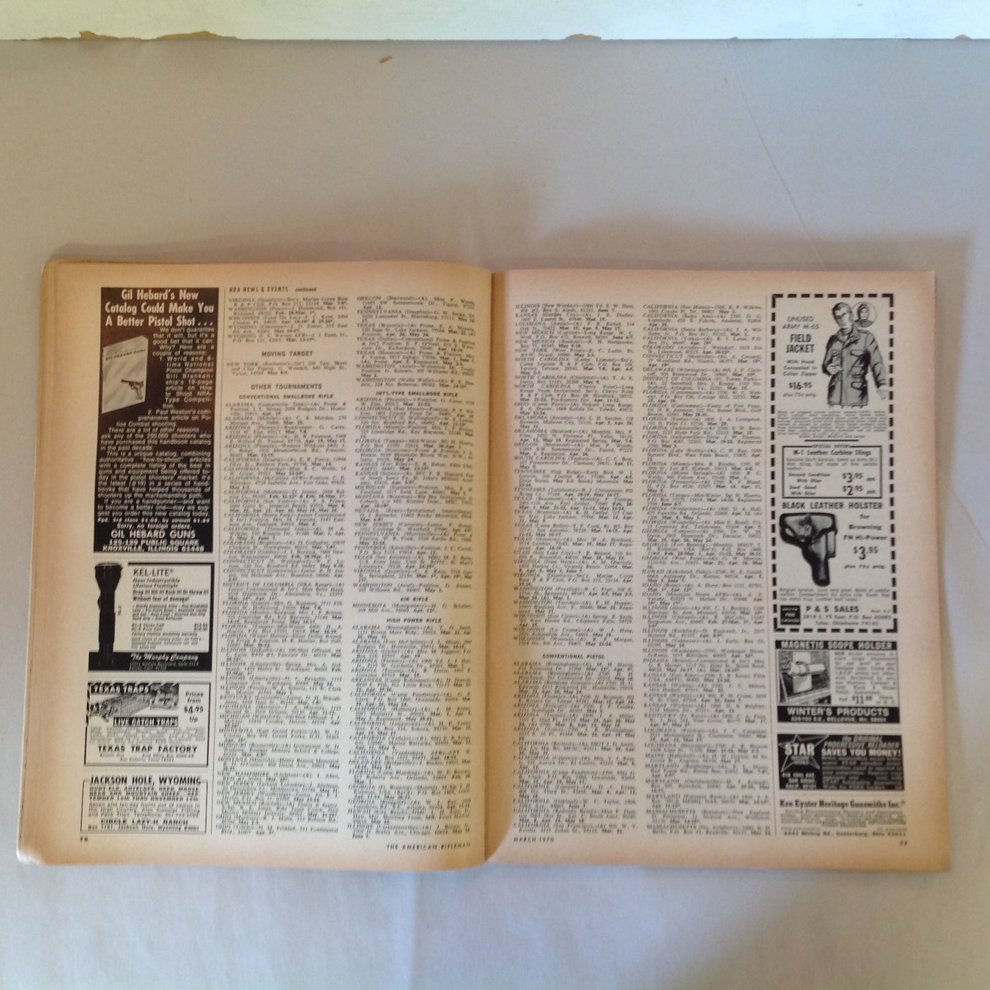 Vintage Mar 1970 American Rifleman Magazine International Shooting Union 40th World Championships Phoenix AZ