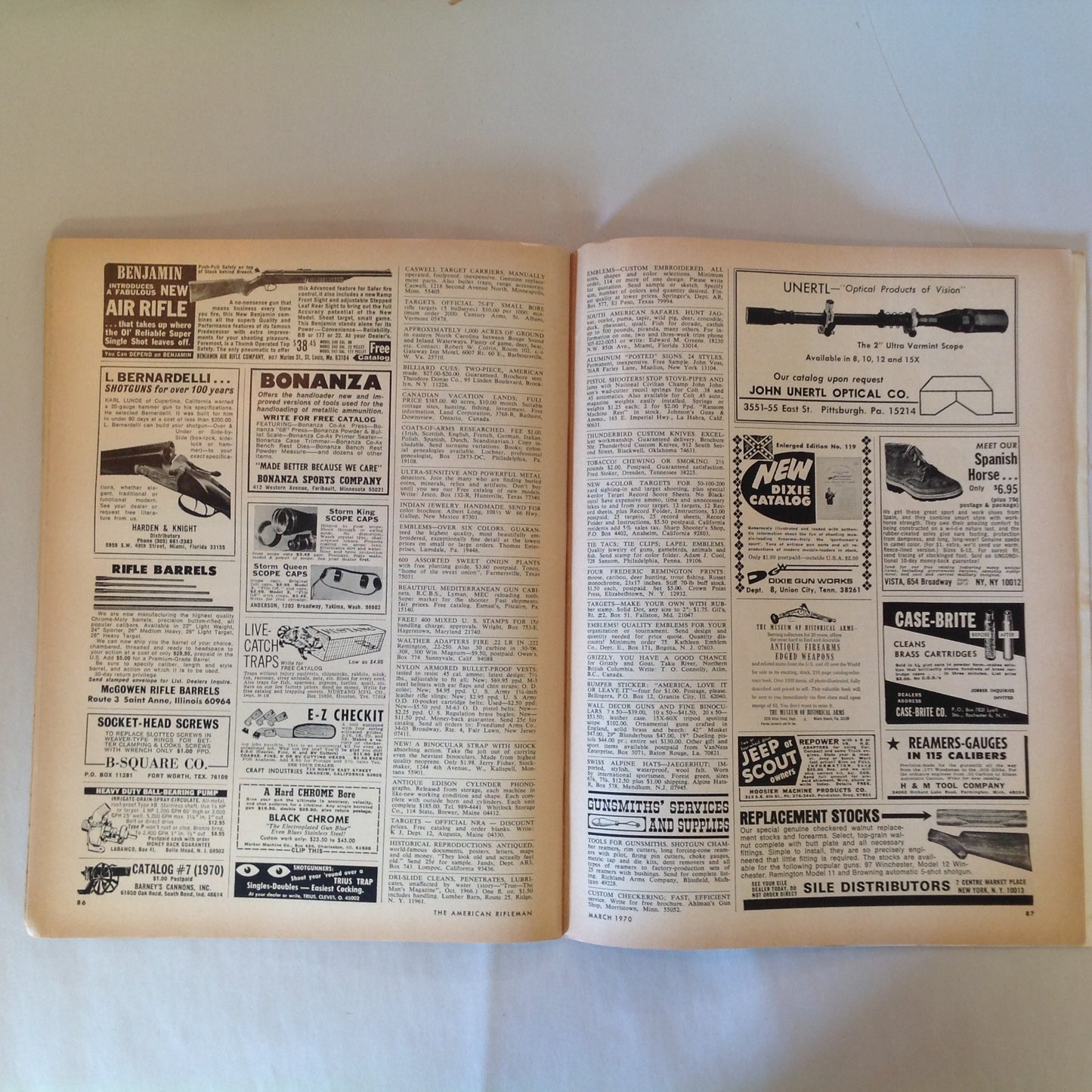 Vintage Mar 1970 American Rifleman Magazine International Shooting Union 40th World Championships Phoenix AZ