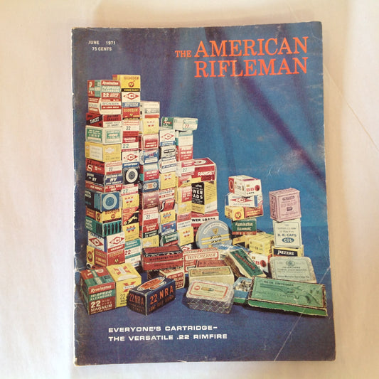 Vintage Jun 1971 American Rifleman Magazine Everyone's Cartridge--The Versatile .22 Rimfire