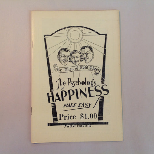 Vintage 1934 Metaphysical Booklet The Psychology of Happiness Made Easy! Korda Ra Mayne