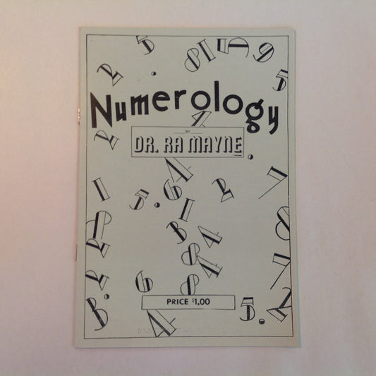 Vintage 1931 Metaphysical Booklet Numerology Korda Ra Mayne