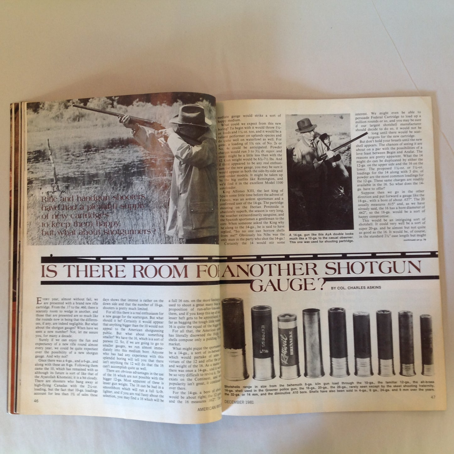 Vintage Dec 1981 American Rifleman Magazine Scopes For Your Handgun Flying With Firearms