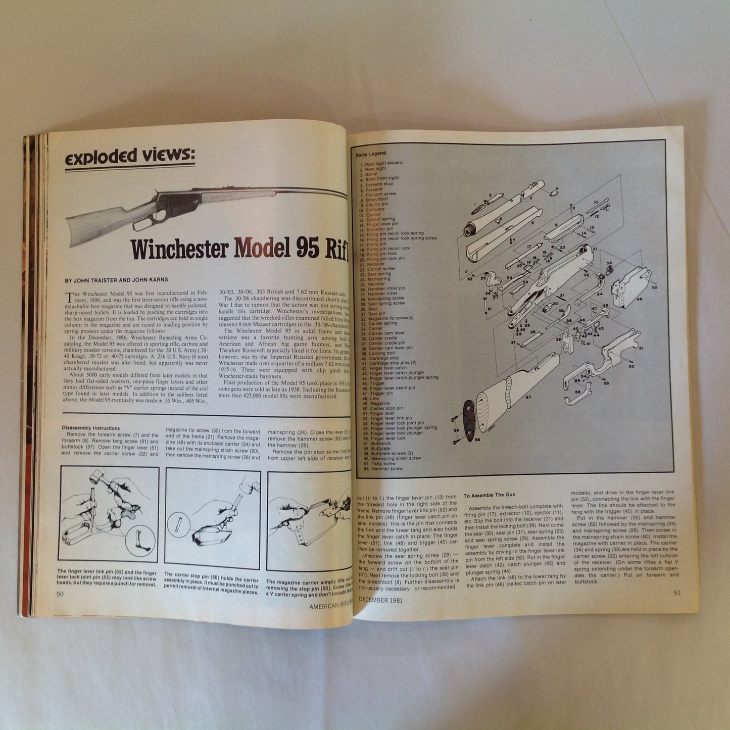 Vintage Dec 1981 American Rifleman Magazine Scopes For Your Handgun Flying With Firearms