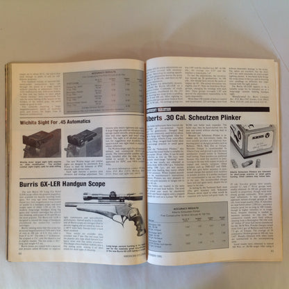 Vintage Dec 1981 American Rifleman Magazine Scopes For Your Handgun Flying With Firearms