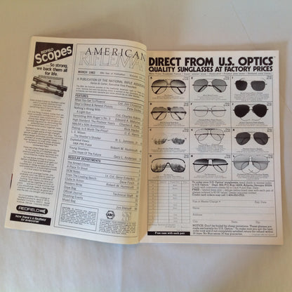 Vintage Mar 1983 American Rifleman Magazine Automatics From Steyr Firearms Plating Kimber .22 Hornet