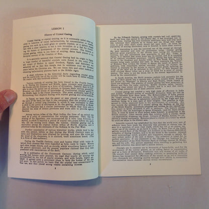 Vintage 1934 Metaphysical Booklet Six Lessons in Crystal Gazing: A Complete Course of Instruction for the Beginner Dr. Korda Ra Mayne