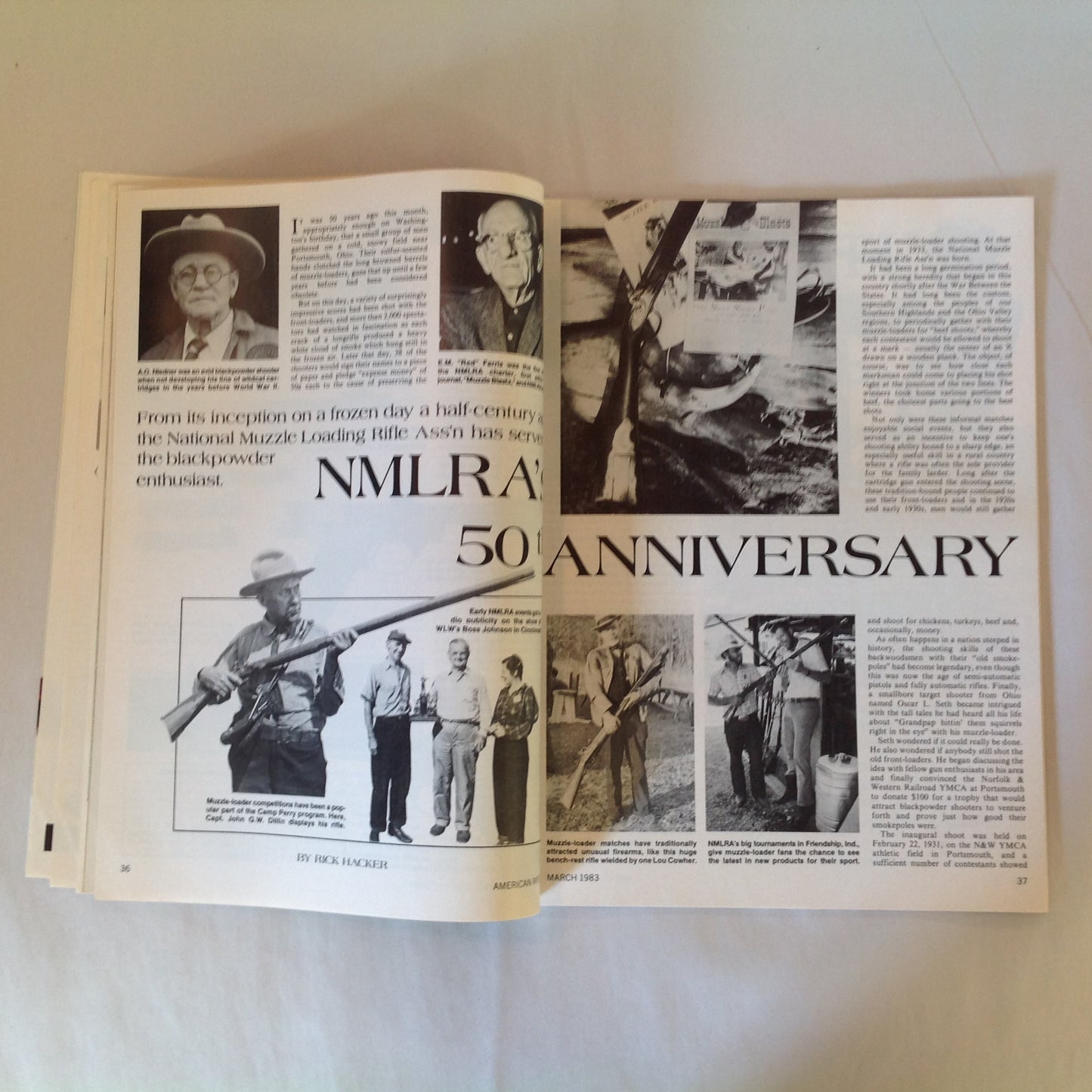Vintage Mar 1983 American Rifleman Magazine Automatics From Steyr Firearms Plating Kimber .22 Hornet