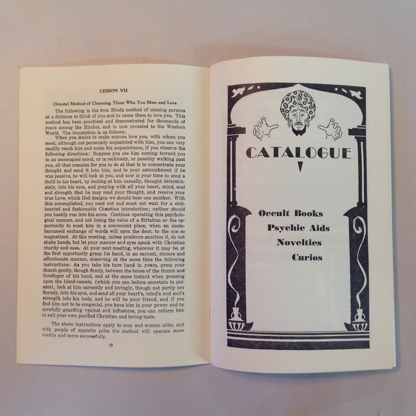 Vintage 1934 Metaphysical Booklet Six Lessons in Crystal Gazing: A Complete Course of Instruction for the Beginner Dr. Korda Ra Mayne