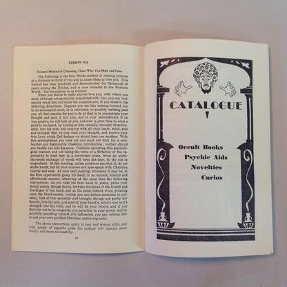 Vintage 1934 Metaphysical Booklet Six Lessons in Crystal Gazing: A Complete Course of Instruction for the Beginner Dr. Korda Ra Mayne