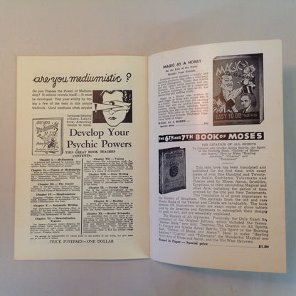 Vintage 1934 Metaphysical Booklet Six Lessons in Crystal Gazing: A Complete Course of Instruction for the Beginner Dr. Korda Ra Mayne