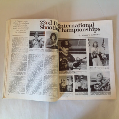 Vintage Sep 1983 American Rifleman Magazine New Colt Series 80 Pistol Remington 3 Millionth 1100 Buckshot Ruining Goose Hunting