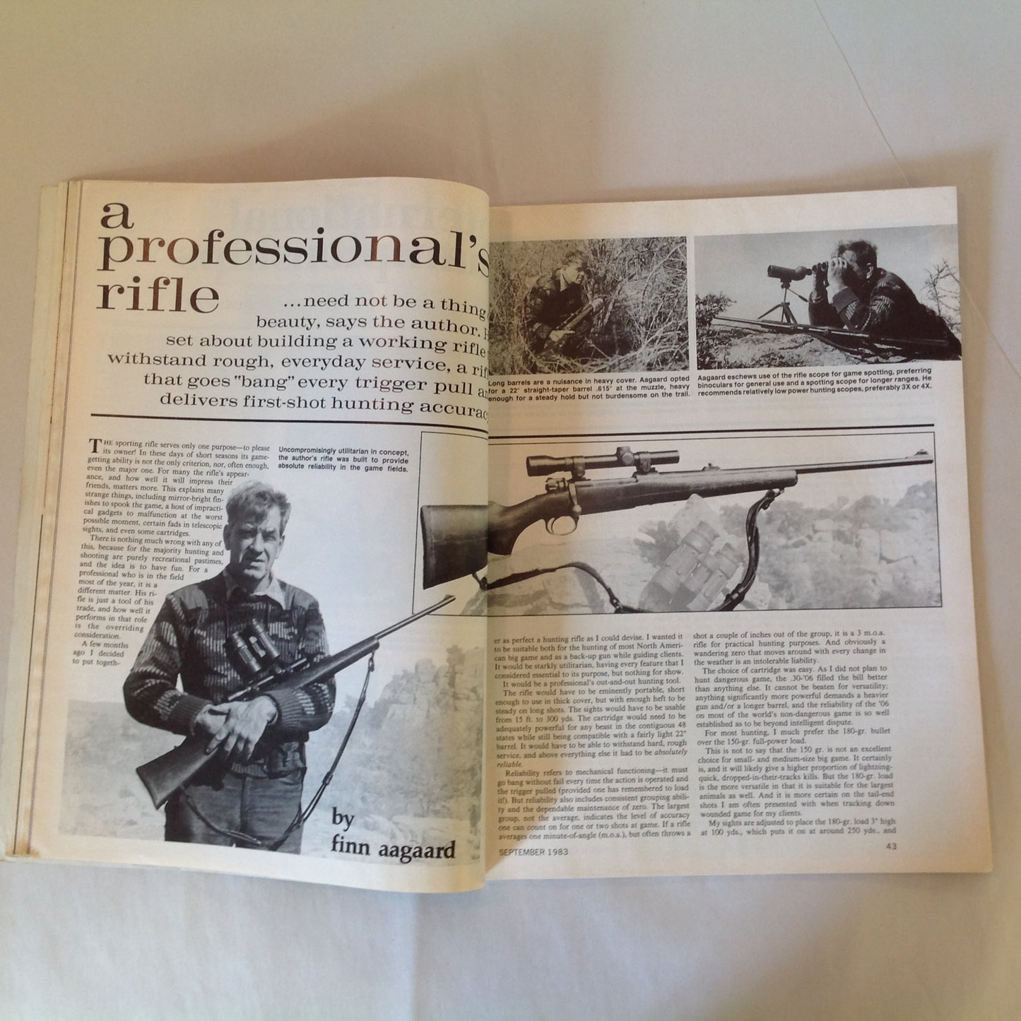 Vintage Sep 1983 American Rifleman Magazine New Colt Series 80 Pistol Remington 3 Millionth 1100 Buckshot Ruining Goose Hunting