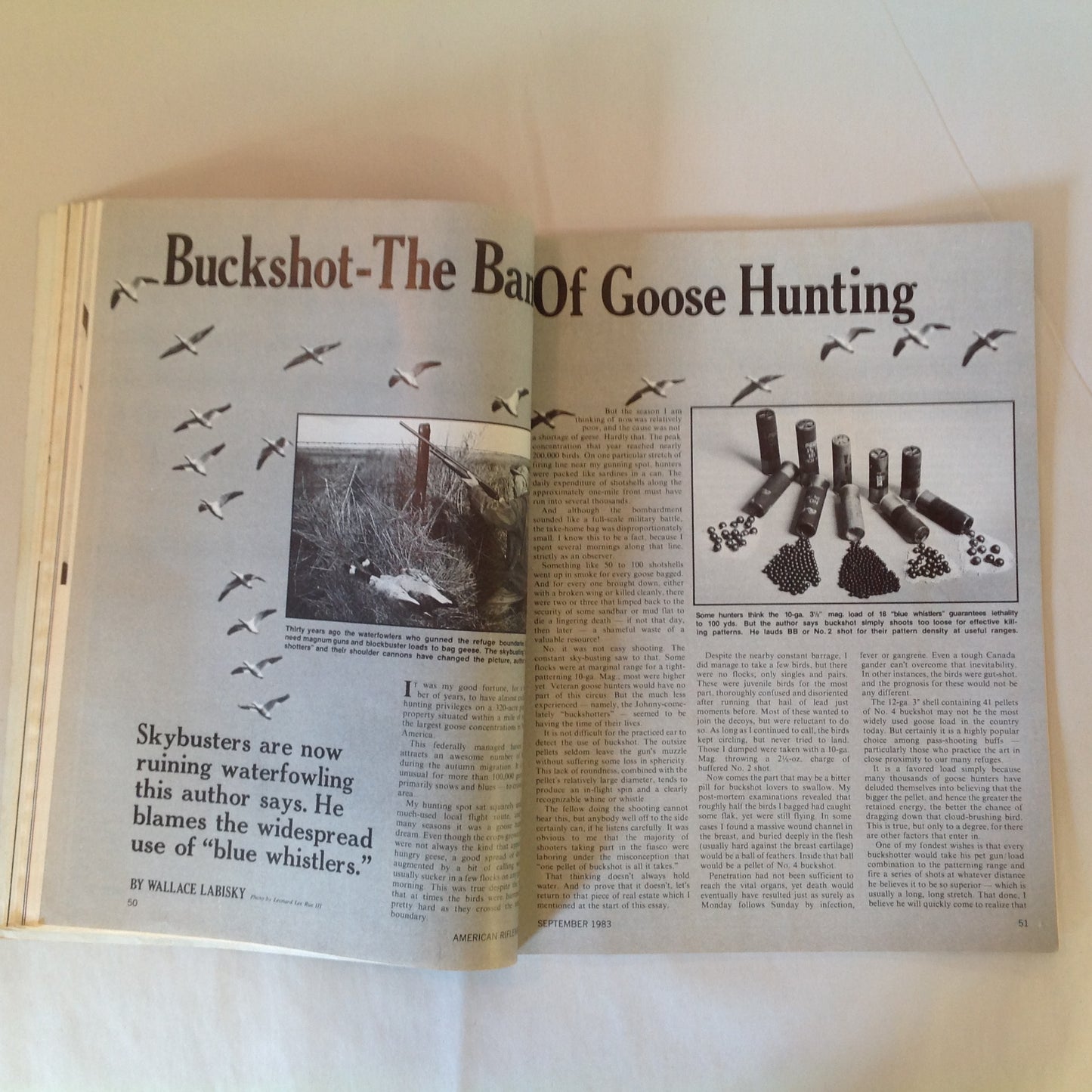 Vintage Sep 1983 American Rifleman Magazine New Colt Series 80 Pistol Remington 3 Millionth 1100 Buckshot Ruining Goose Hunting