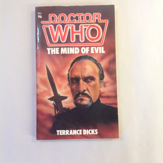 Vintage 1985 Mass Market Paperback Doctor Who: The Mind of Evil Terrance Dicks First Ed