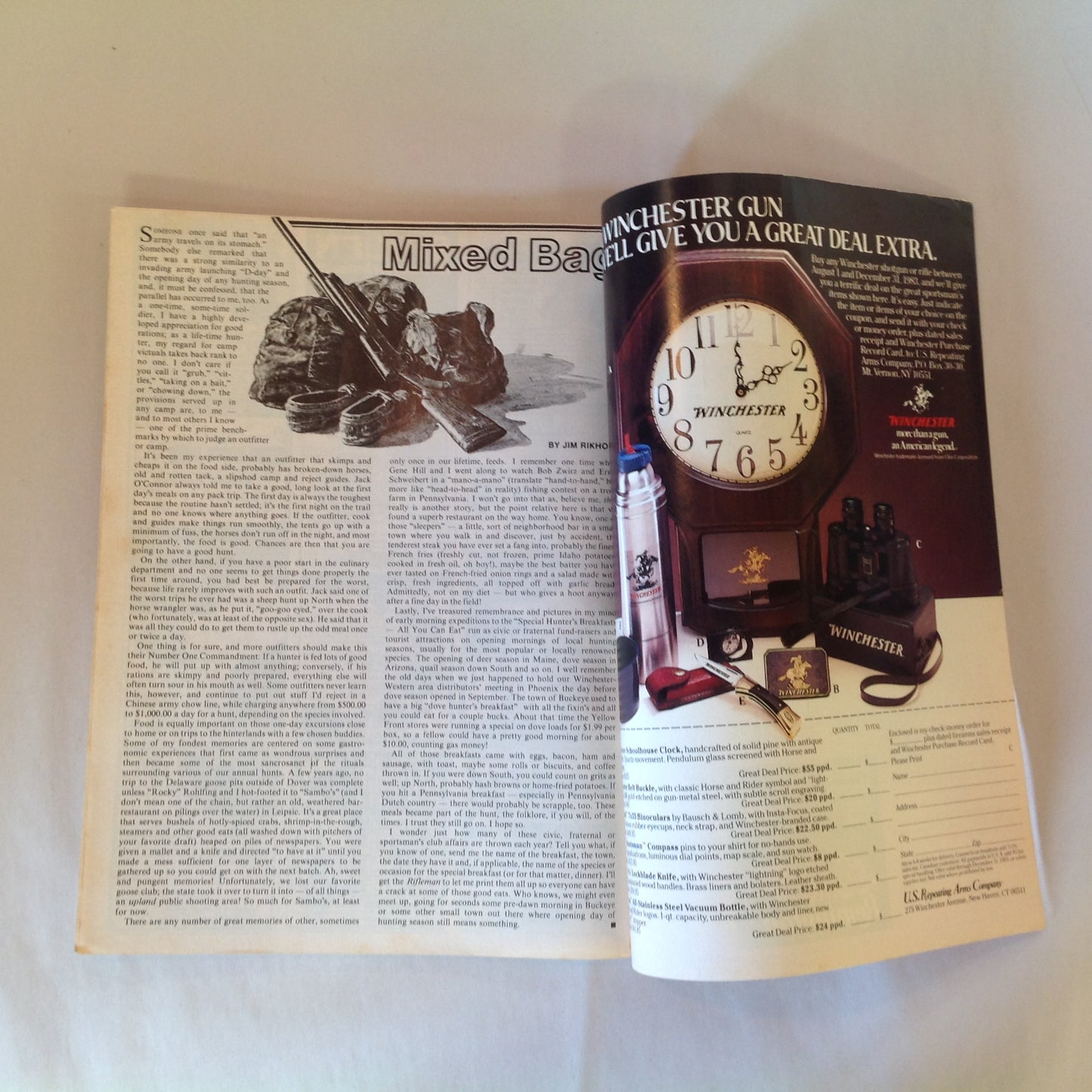 Vintage Sep 1983 American Rifleman Magazine New Colt Series 80 Pistol Remington 3 Millionth 1100 Buckshot Ruining Goose Hunting