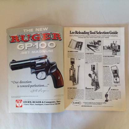 Vintage Dec 1986 American Rifleman Magazine Aagaard Tests the .338-'06 Blackpowder and Steel Targets