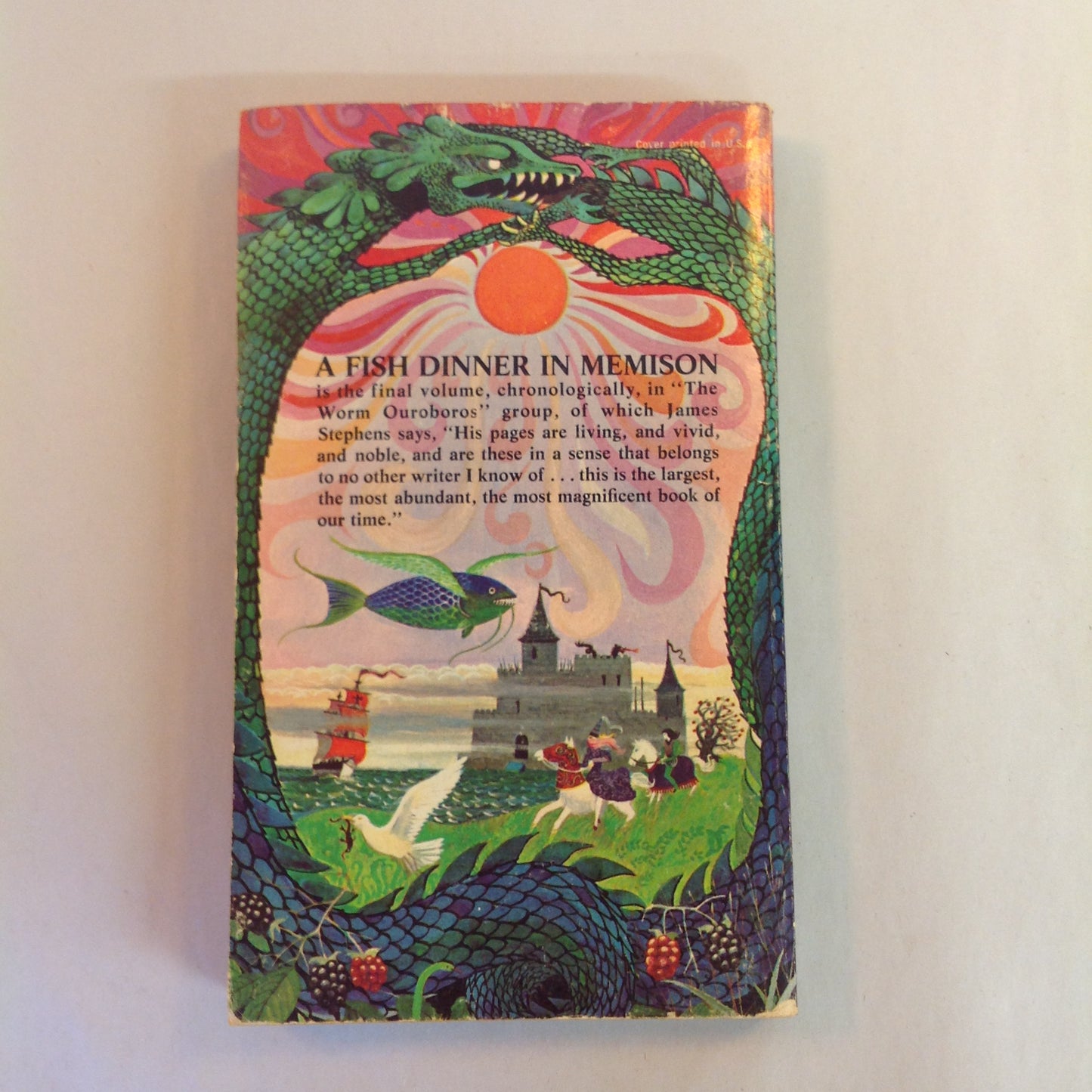 Vintage 1968 Mass Market Paperback A Fish Dinner in Memison E. R. Eddison First Edition