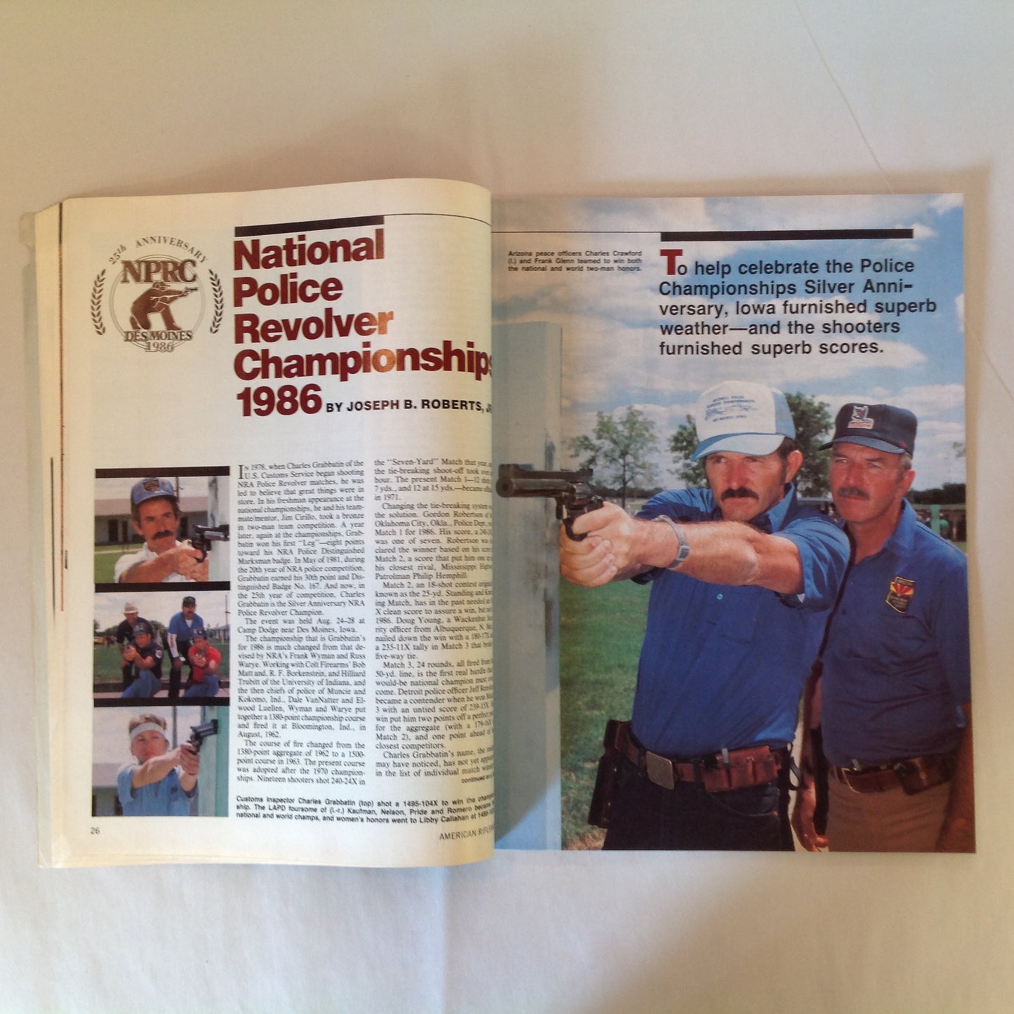 Vintage Dec 1986 American Rifleman Magazine Aagaard Tests the .338-'06 Blackpowder and Steel Targets