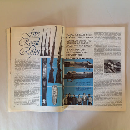 Vintage Dec 1986 American Rifleman Magazine Aagaard Tests the .338-'06 Blackpowder and Steel Targets