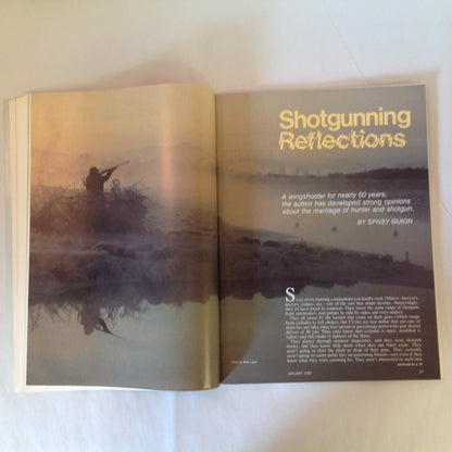 Vintage Jan 1987 American Rifleman Magazine Guns of Aldo Uberti Old Wingshooter Wisdom S&W's New Model 422