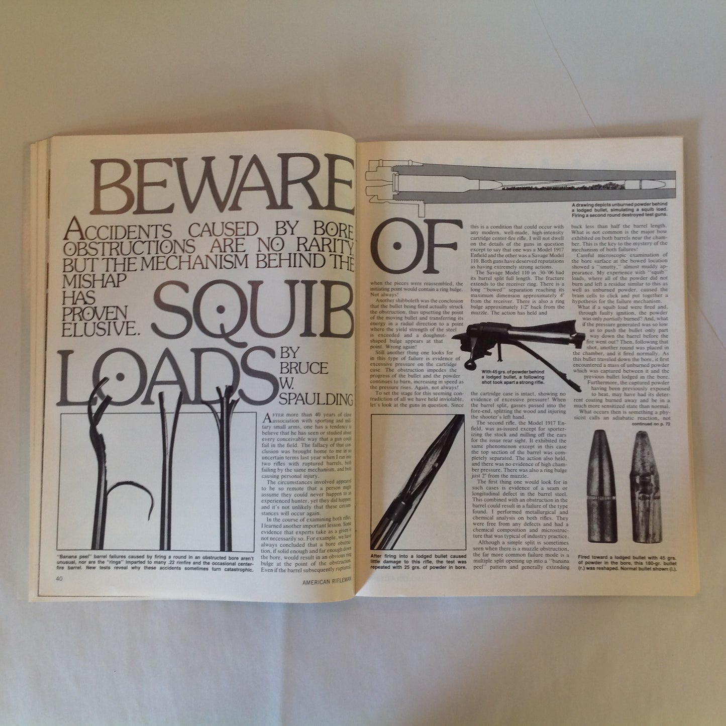 Vintage Jan 1987 American Rifleman Magazine Guns of Aldo Uberti Old Wingshooter Wisdom S&W's New Model 422