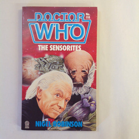 Vintage 1987 Mass Market Paperback Doctor Who: The Sensorites Nigel Robinson First Edition