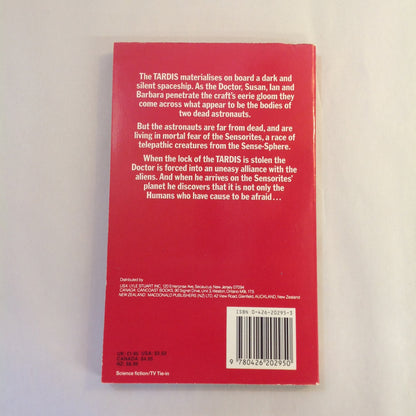Vintage 1987 Mass Market Paperback Doctor Who: The Sensorites Nigel Robinson First Edition