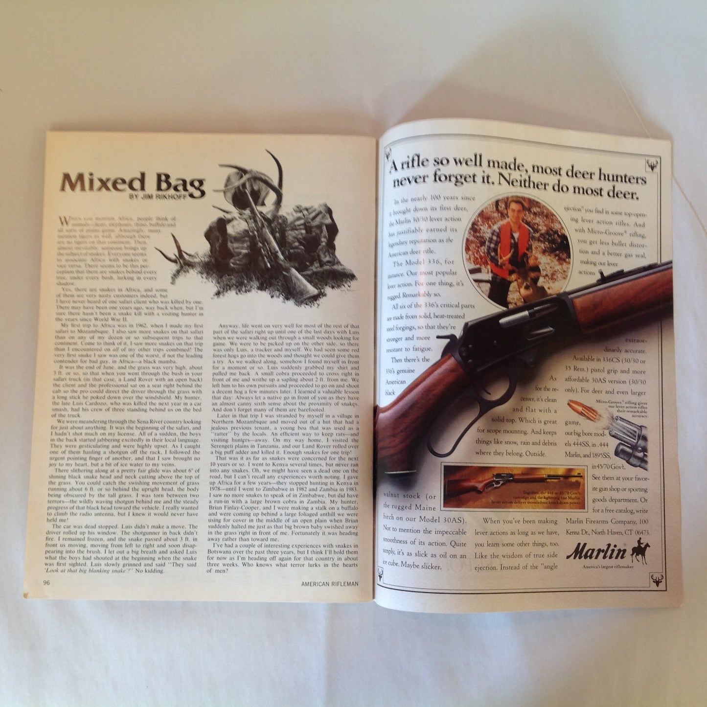 Vintage Oct 1989 American Rifleman Magazine Camp Perry 1989