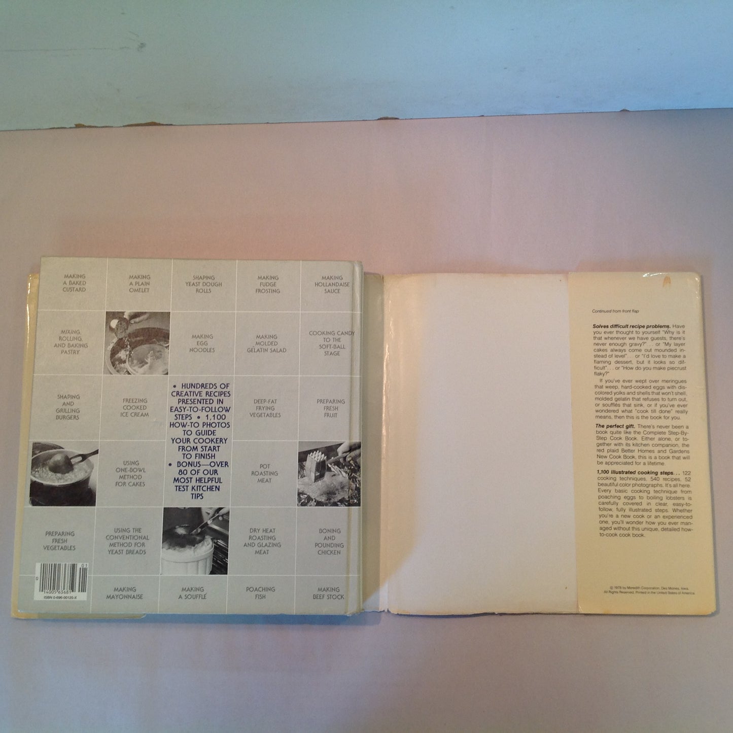 Vintage 1978 Hardcover Better Homes & Gardens Complete Step-By-Step Cook Book First Edition First Printing