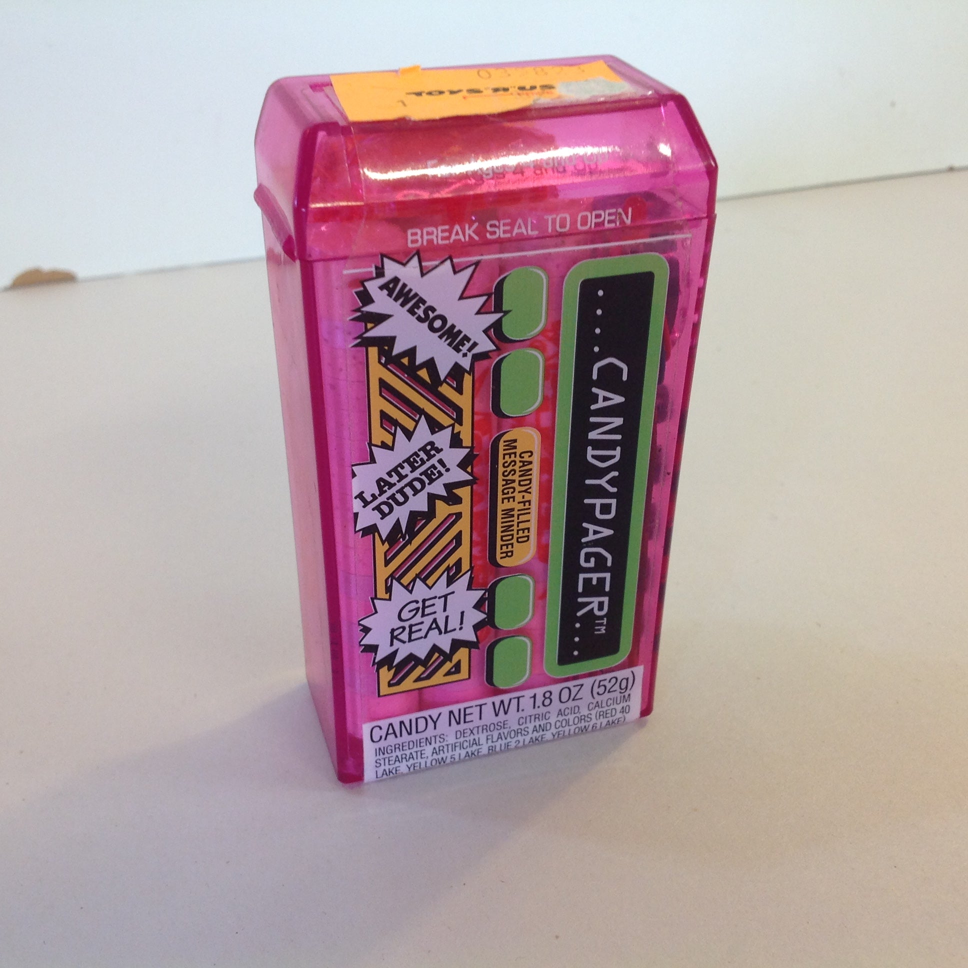 Vintage 1994 Unopened NOS Berzerk Candy Werks CandyPager Candy Container