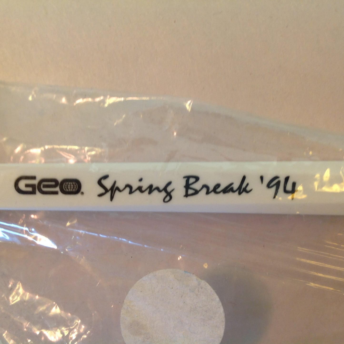 Vintage 1994 Novelty Promotional Disposable Razor Geo Spring Break '94 Sealed