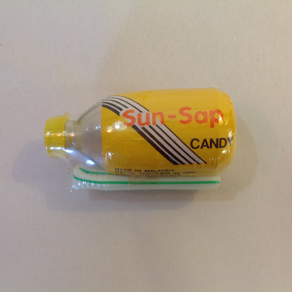 Vintage NOS Unopened Sun-Sap Novelty Soda Bottle Malaysia Candy Container