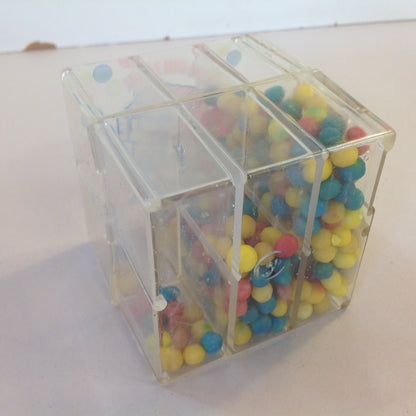 Vintage 1994 NOS Unopened Amurol Confections Bubble Cube 3D Bubble Gum Puzzle 1.75oz Candy Container