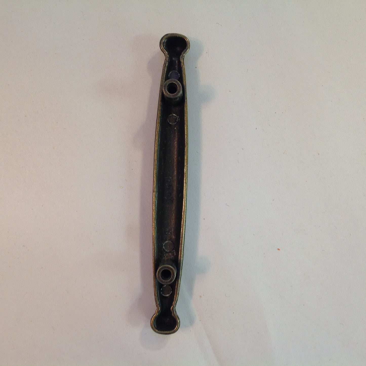 Vintage Ajax Brass Twist Motif Drawer Pull Handle Cap End