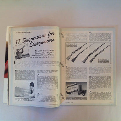 Vintage Nov 1988 American Rifleman Magazine Safeguarding Sidearm 17 Tips Wingshooting Aagaard Open Sights