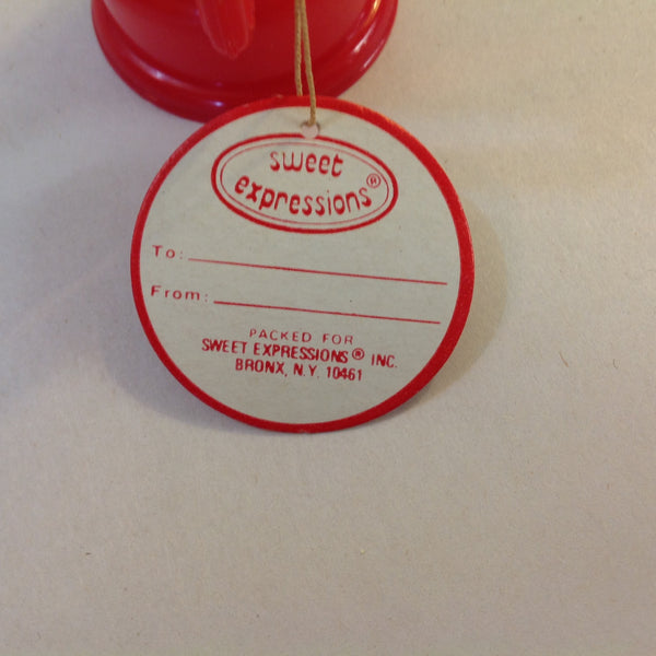 Vintage NOS Unopened Sweet Expressions Novelty Red Camping Lantern Candy Container