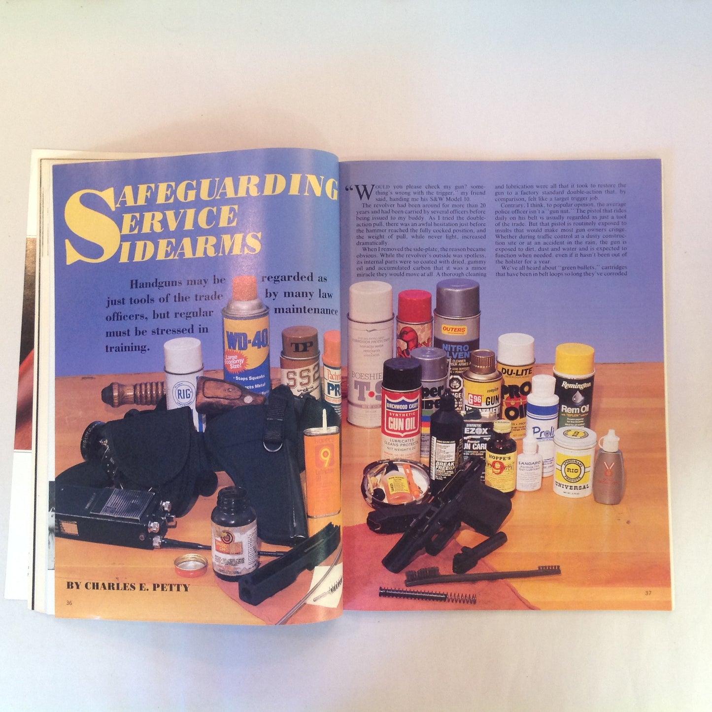Vintage Nov 1988 American Rifleman Magazine Safeguarding Sidearm 17 Tips Wingshooting Aagaard Open Sights
