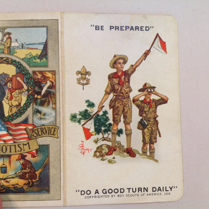 Vintage 1935 Boy Scouts of America BSA Membership Card with Sleeve Be Prepared Do A Good Turn Daily