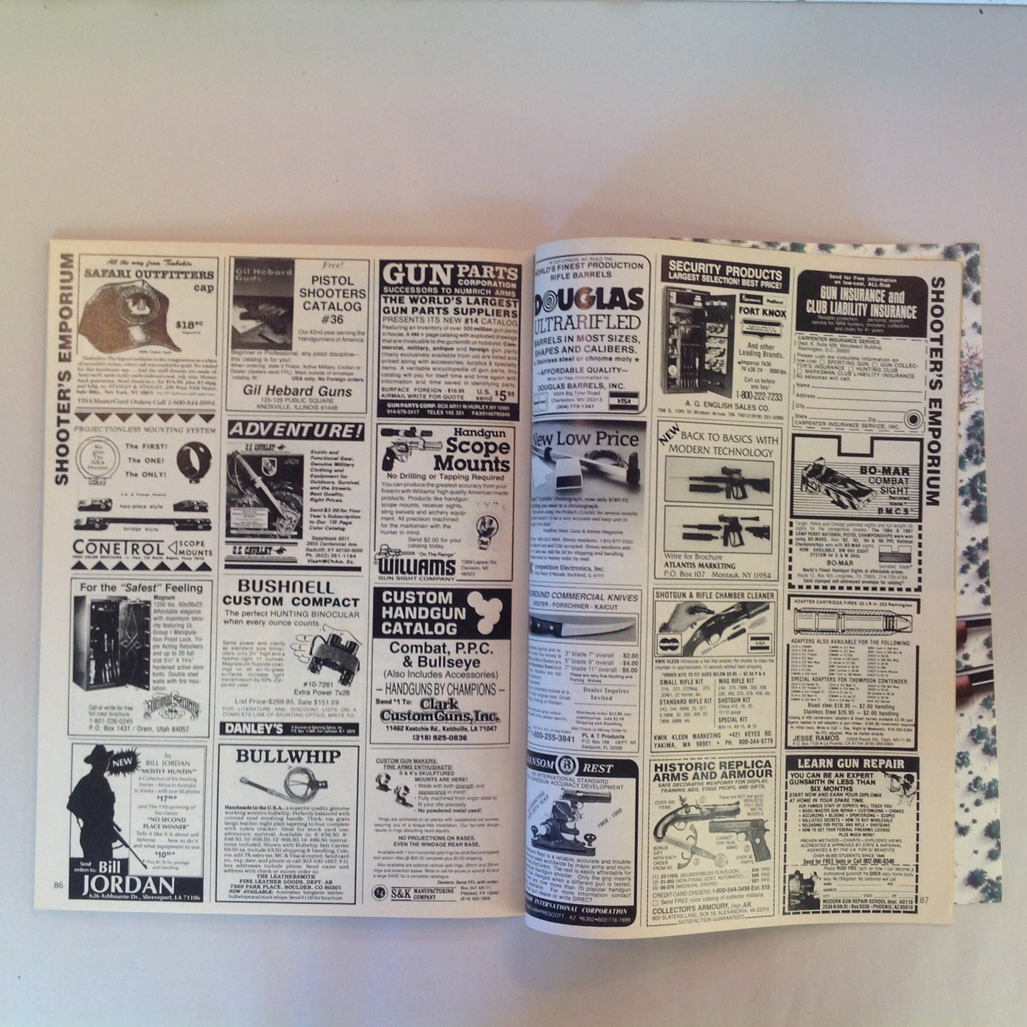 Vintage Nov 1988 American Rifleman Magazine Safeguarding Sidearm 17 Tips Wingshooting Aagaard Open Sights