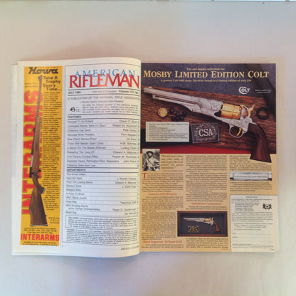 Vintage Jul 1989 American Rifleman Magazine Cap Pistol Collectibles Aagaard Arms Powder Laminated Stocks