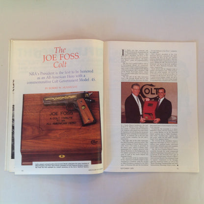 Vintage Sep 1989 American Rifleman Magazine Joe Foss Colt Tribute NRA Semi-Auto Afield