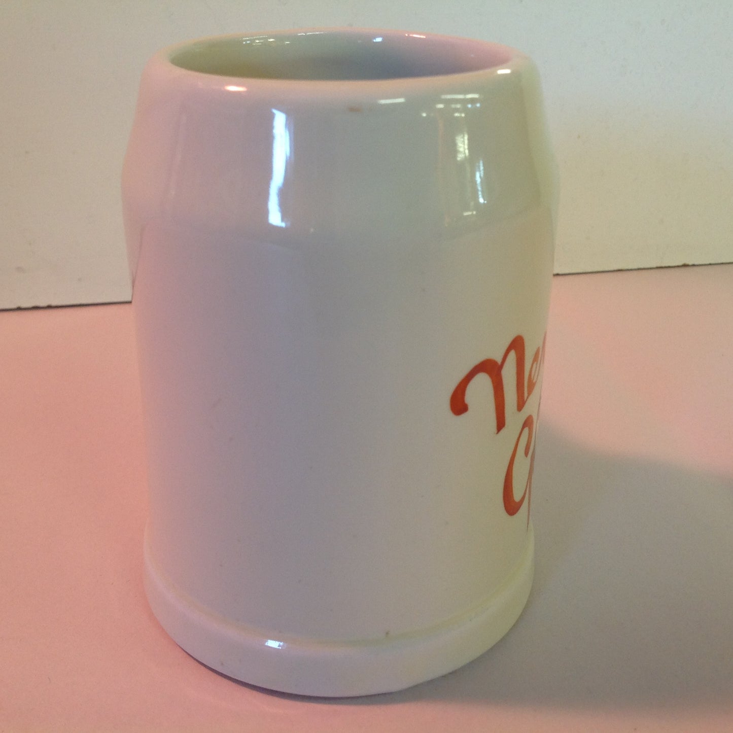 Vintage 1950's MLB New York Giants Baseball Mug Handpainted Logo Ceramic NY