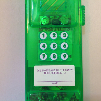 Vintage NOS Unopened BerZerk Candy Werks Green Novelty Telephone Candy Caller Candy Container