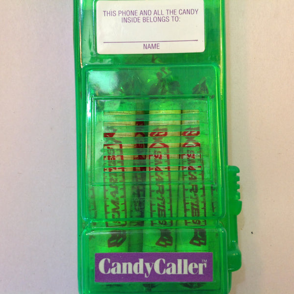 Vintage NOS Unopened BerZerk Candy Werks Green Novelty Telephone Candy Caller Candy Container