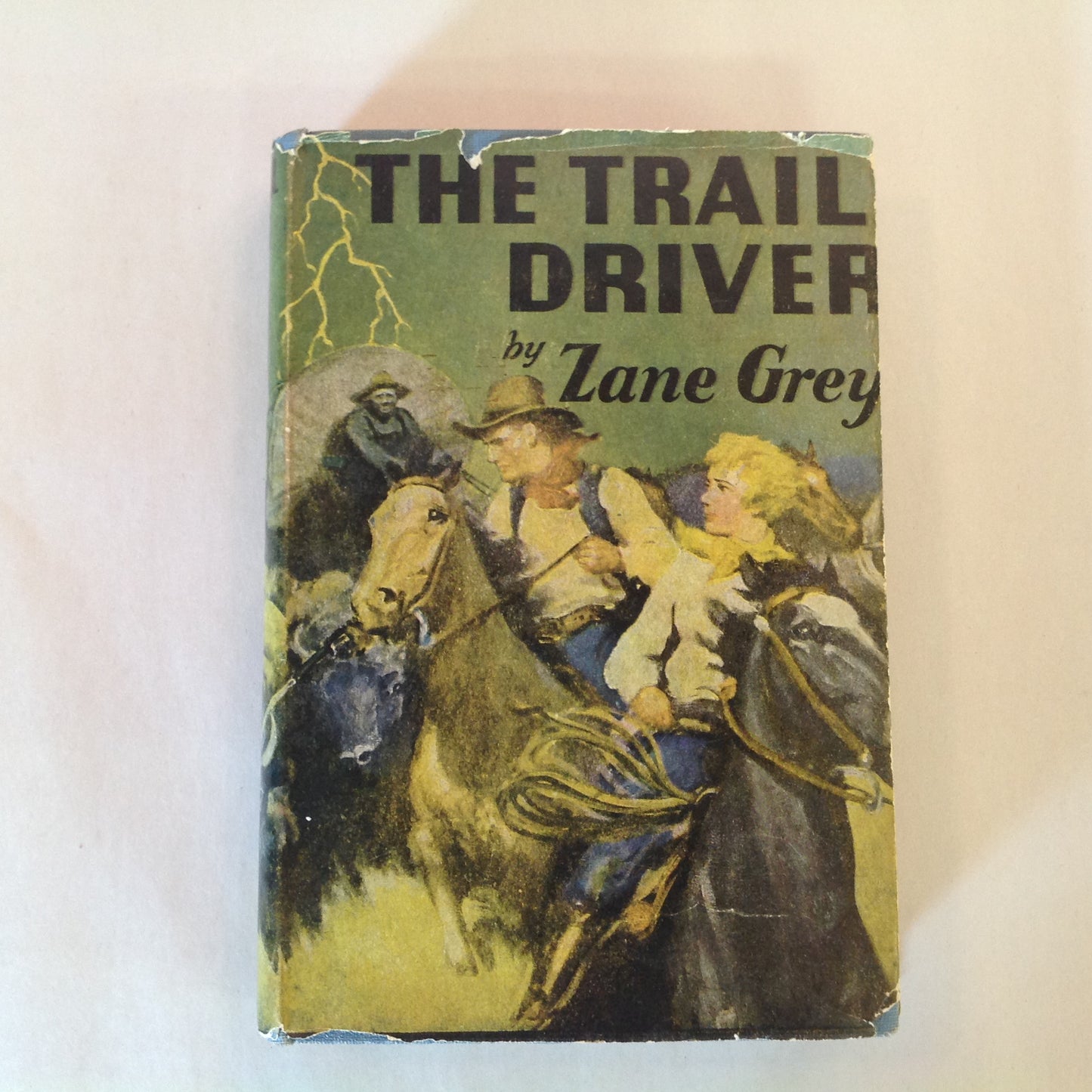 Vintage 1936 Hardcover The Trail Driver Zane Grey Grosset & Dunlap