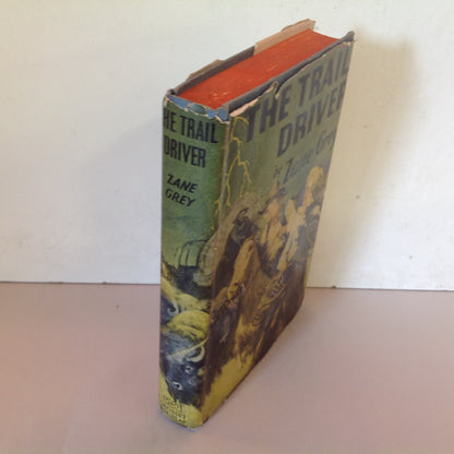 Vintage 1936 Hardcover The Trail Driver Zane Grey Grosset & Dunlap