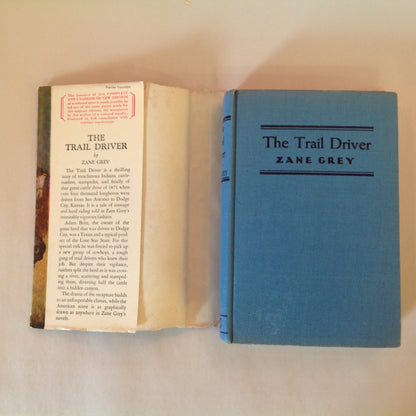 Vintage 1936 Hardcover The Trail Driver Zane Grey Grosset & Dunlap