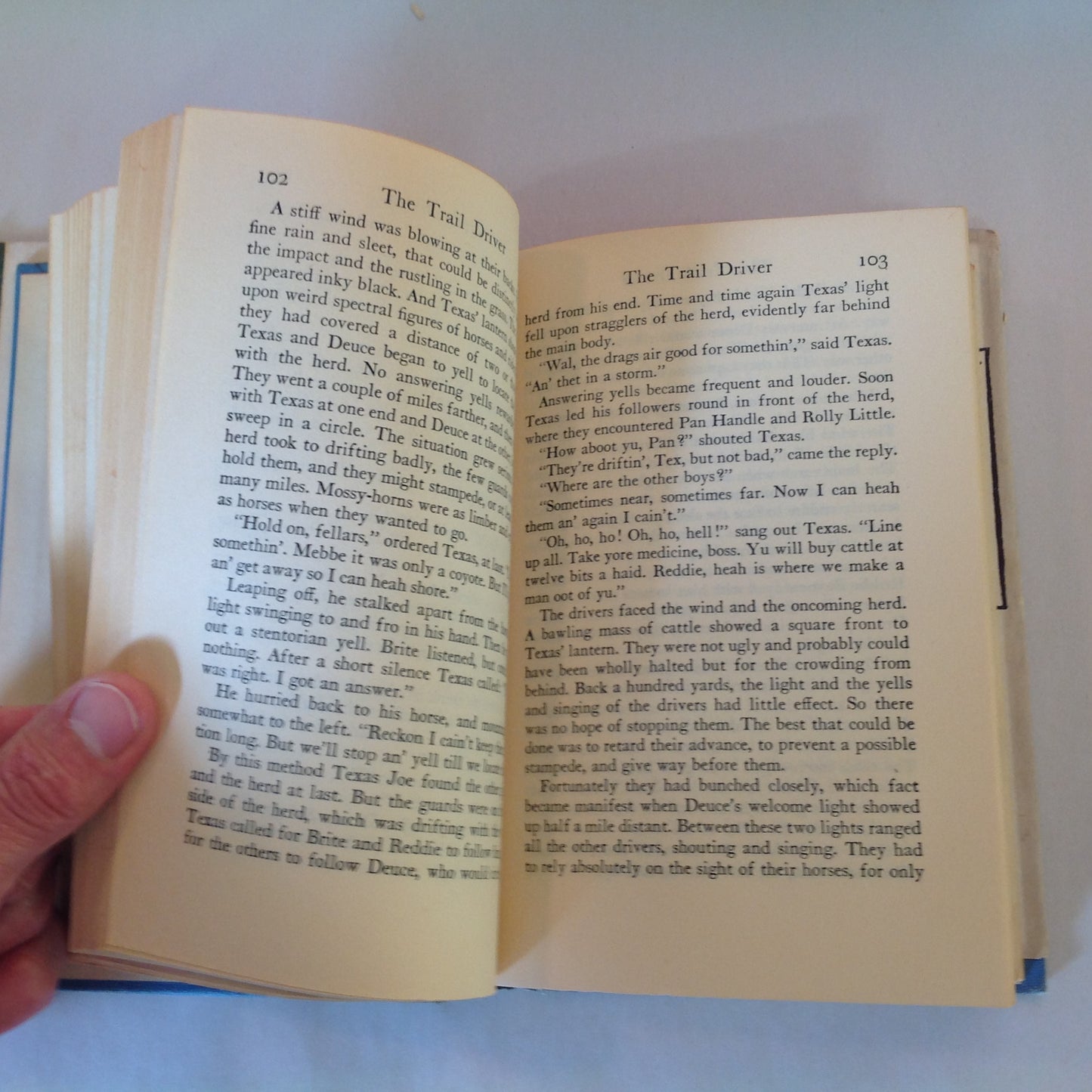 Vintage 1936 Hardcover The Trail Driver Zane Grey Grosset & Dunlap