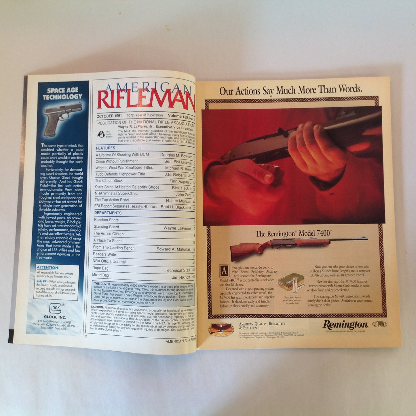 Vintage Oct 1991 American Rifleman Magazine Camp Perry 1991