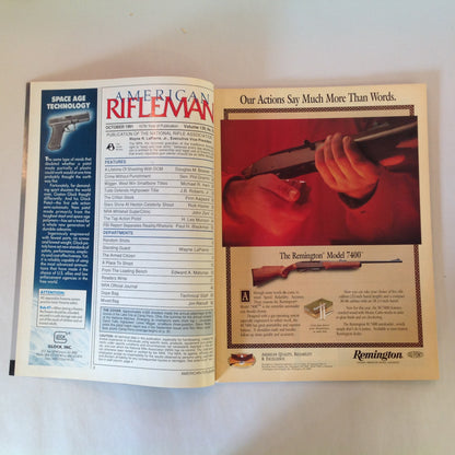 Vintage Oct 1991 American Rifleman Magazine Camp Perry 1991